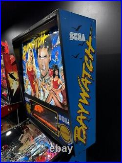 Baywatch Pinball Machine Sega 1995 David Hasselhoff Orange County Pinballs