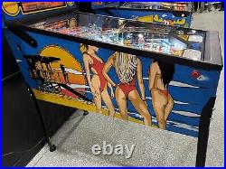 Baywatch Pinball Machine Sega 1995 David Hasselhoff Orange County Pinballs