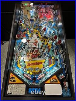 Baywatch Pinball Machine Sega 1995 David Hasselhoff Orange County Pinballs