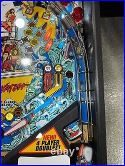 Baywatch Pinball Machine Sega 1995 David Hasselhoff Orange County Pinballs