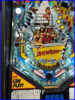 Baywatch Pinball Machine Sega 1995 David Hasselhoff Orange County Pinballs Baywatch Pinball Machine Sega 1995 David Hasselhoff Orange County Pinballs