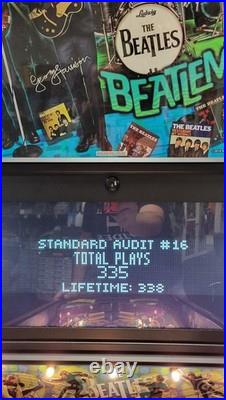 Beatles Gold Edition Pinball Machine Stern Dealer Hard To Find Loaded W Extras