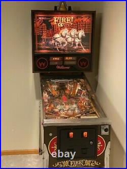 Beautifully restored! Fire 1987 Williams pinball machine
