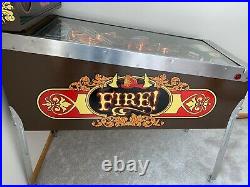 Beautifully restored! Fire 1987 Williams pinball machine