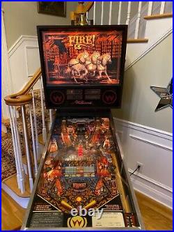 Beautifully restored! Fire 1987 Williams pinball machine! New playfield