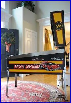 Beautifully restored! High Speed 1986 Williams pinball machine! New playfield