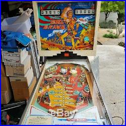 Big Brave Indian Gottlieb Pinball Coin Op Western 1973 Two Player Arcade