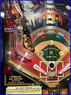 Big Hurt Pinball Machine Gottlieb 1995 LEDS Orange County Pinballs FREE SHIP