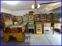 Bingo Pinball Machines Lot of 8