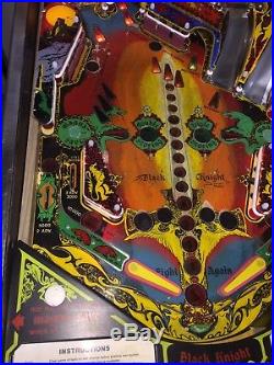 Black Knight Pinball Machine Williams 1980 Coin Op Steve Ritchie