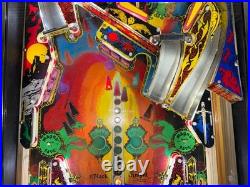 Black Knight Pinball Machine Williams 1980 LEDS Orange County Pinballs FREE SHIP