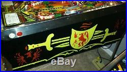 Black Knight Pinball Machine Williams 1980 Nice Condition