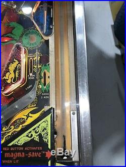 Black Knight Pinball Machine Williams Coin Op Arcade 1980 Free Shipping