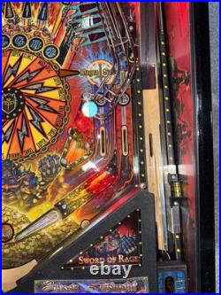 Black Knight Sword of Rage Limited Edition Orange County Pinball Machine Stern Black Knight Sword of Rage Limited Edition Orange County Pinball Machine Stern