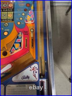 Blackjack Pinball Machine Bally 1978 Orange County Pinballs Free Shipping