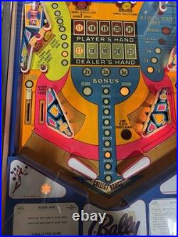 Blackjack Pinball Machine Bally 1978 Orange County Pinballs Free Shipping