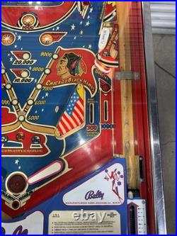 Bobby Orr's Power Play Pinball Machine Bally Orange County Pinballs Free Ship