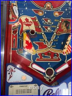 Bobby Orr's Power Play Pinball Machine Bally Orange County Pinballs Free Ship