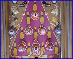 Bowling League Flipperless (Pinball) Machine (Gottlieb) 1947 RESTORED