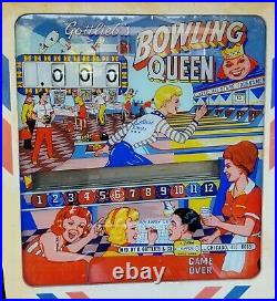 Bowling Queen 1964 (Gottlieb Wedgehead) Immaculate
