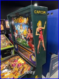 Breakshot Pinball Machine Capcom 1996 Orange County Pinballs Free Ship Billiards
