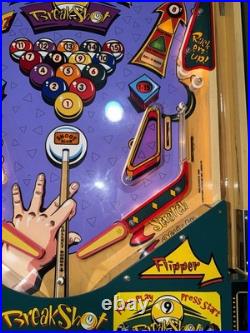 Breakshot Pinball Machine Capcom 1996 Orange County Pinballs Free Ship Billiards