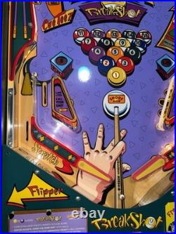 Breakshot Pinball Machine Capcom 1996 Orange County Pinballs Free Ship Billiards