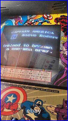 CAPTAIN AMERICA 4 player ARCADE MACHINE by DATA EAST 1991 working nice