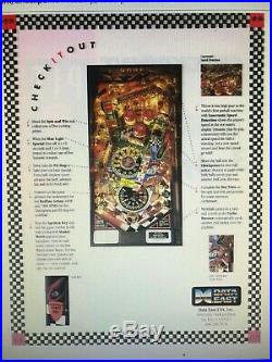 CHECKPOINT racing by DATA EAST Pinball Machine