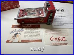 CIB 1998 Coca-Cola Pinball Machine COA Musical Bank Lights Up & Plays