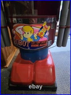 COTTON CANDY COIN OP VENDING MACHINE by TARGET INT. Robbie The Robot RARE