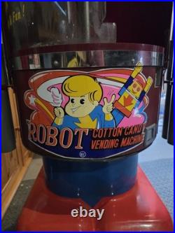 COTTON CANDY COIN OP VENDING MACHINE by TARGET INT. Robbie The Robot RARE