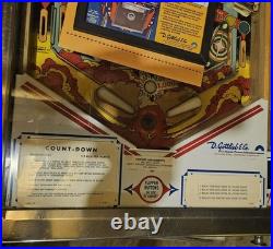 COUNTDOWN Pinball Machine GOTTLIEB 1979 Fully Functional Will DELIVER SEE DESC