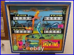 CUTE 1974 Chicago Coin SHOWTIME pinball machine Shopped LED'ed FREE SHIPPING