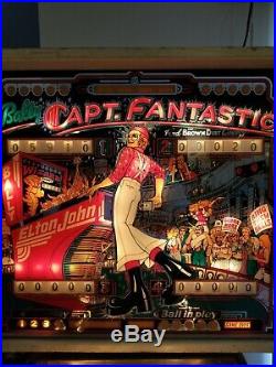 Captain Fantastic Elton John pinball machine. Full working condition