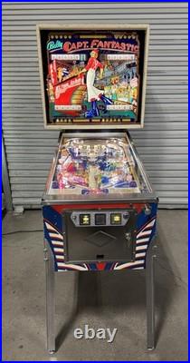 Captain Fantastic Pinball Machine Bally 1976 Orange County Pinballs Free Ship