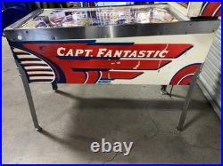 Captain Fantastic Pinball Machine Bally 1976 Orange County Pinballs Free Ship