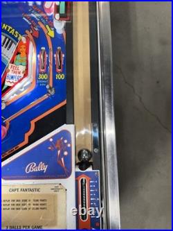 Captain Fantastic Pinball Machine Bally 1976 Orange County Pinballs Free Ship