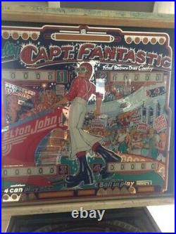 Captain Fantastic Pinball Machine Coin Op Bally 1976
