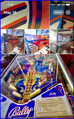 Captain Fantastic Pinball Machine Coinop 1st Owner Beautiful All Original Works