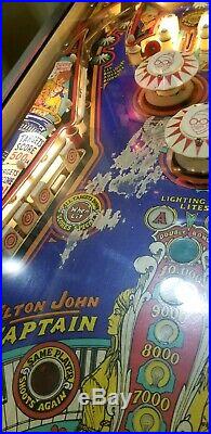 Captain Fantastic Pinball Machine Elton John Bally 1976 Local Pickup