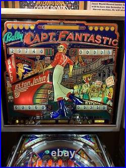 Captain Fantastic Pinball Machine- RESTORED