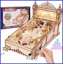 Challenging 3D Pinball Machine Wooden Puzzle for Adults Enhance Skills & Fun