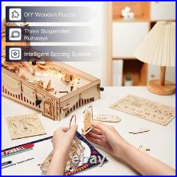 Challenging 3D Pinball Machine Wooden Puzzle for Adults Enhance Skills & Fun