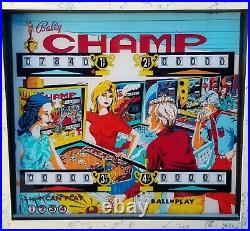 Champ Pinball Machine (Bally) 1973 Restored