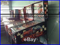 Checkpoint Pinball Machine by Data East-FREE SHIPPING