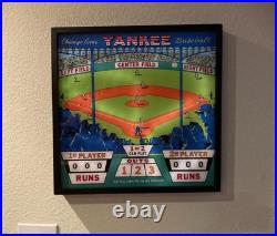 Chicago Coin's Yankee Baseball 1969 Pinball Wall Art LED Lighting