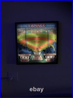 Chicago Coin's Yankee Baseball 1969 Pinball Wall Art LED Lighting