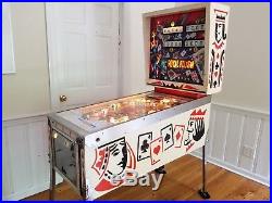Classic 1976 Gottlieb Royal Flush Pinball Machine 4 Player Nice