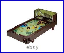 Classic Wooden Golf Pinball Game Table Top Metal Balls New